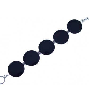 Onyx Bracelet-Simple Round