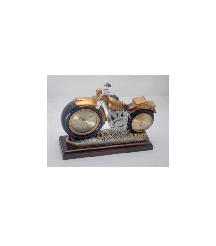 Motorbike Resin Clock