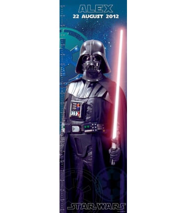 Star Wars Darth Vader Personalised Growth Chart