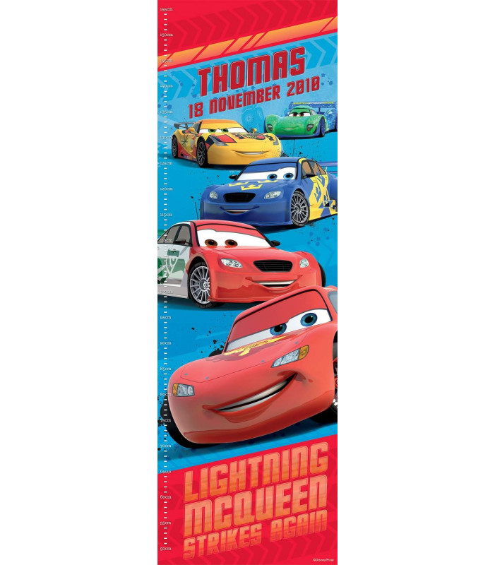 Cars Racing Personalised Growth Chart