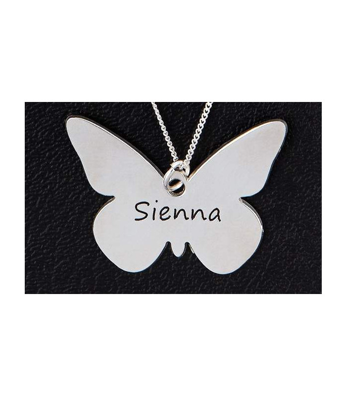 Personalised Butterfly Pendant Necklace