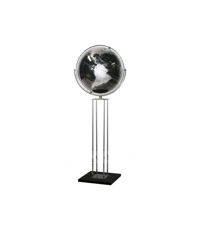 Floor Standing Black Ocean Globe 43cm