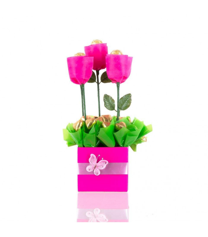 Pink Tulips Chocolate Hamper