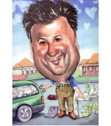 Fathers Day Colour Caricature
