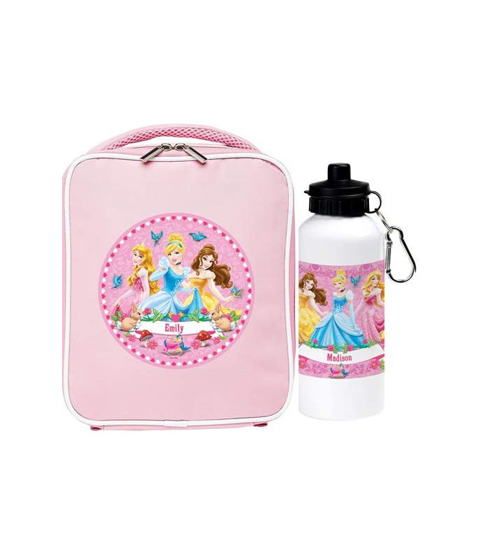 Personalised Disney Princess Lunch Bag and Drink Bottle