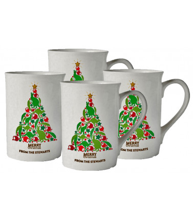 Australian Corporate Christmas Mugs -4 pack