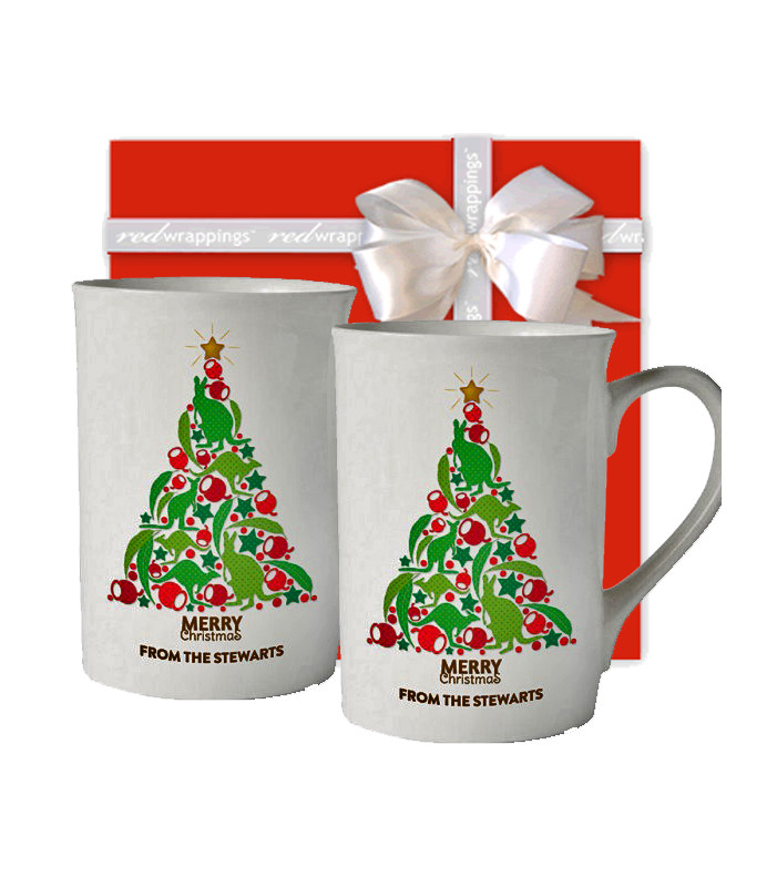Christmas Mugs Personalised -2 pack