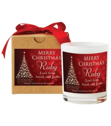 Christmas Gift Candle - Personalised