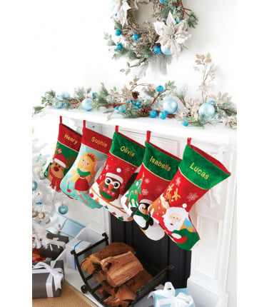 Christmas Reindeer Stocking Personalised