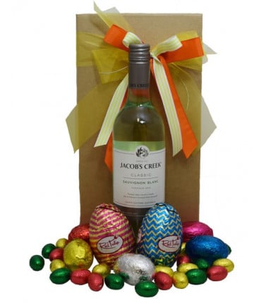Easter Eggs and Wine Gift