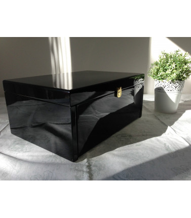 Black Jewellery Box - Piano Finish Large