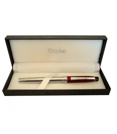 Rollerball Pen Griffith Maroon Silver