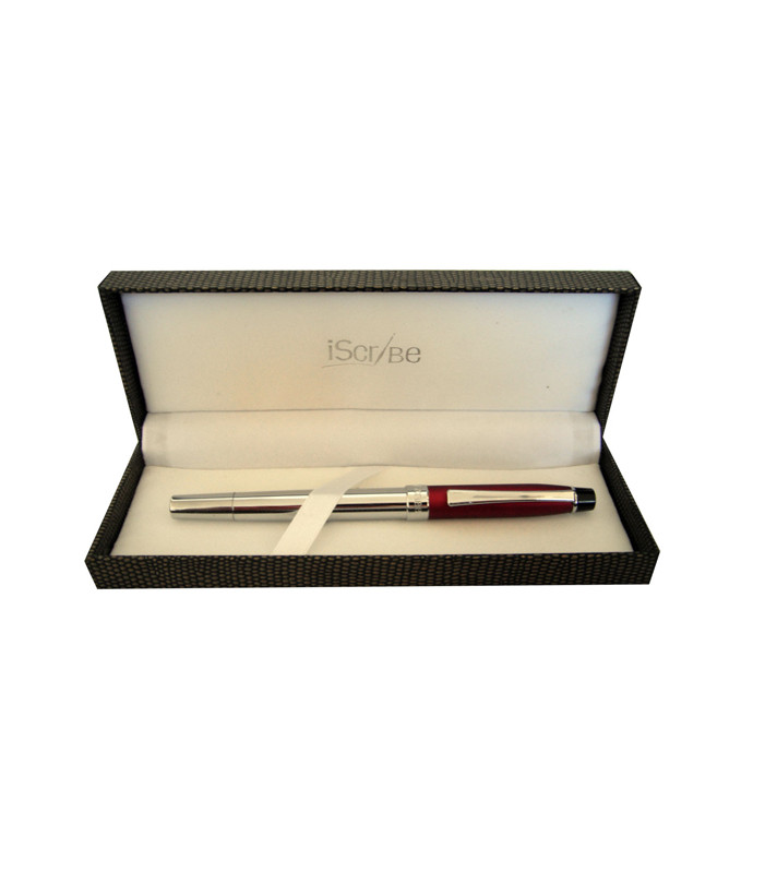 Rollerball Pen Griffith Maroon Silver