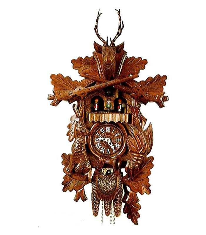 Original Black Forest Cuckoo Clock with dancing figurines
