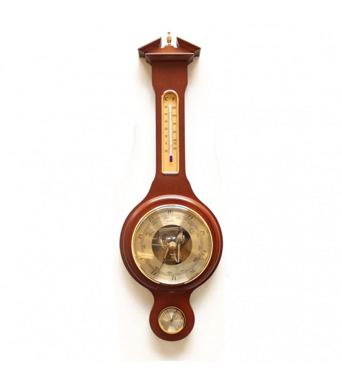 Walnut Weather Station- Thermometer, Barometer, Hygrometer
