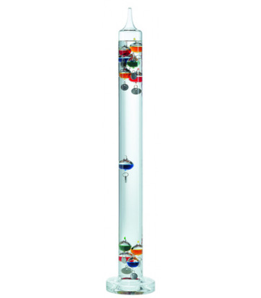 Galilieo Thermometer 11 multicoloured silver