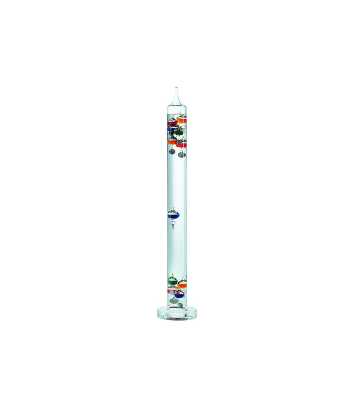 Galilieo Thermometer 11 multicoloured silver