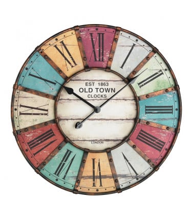 Antique Charm Wall Clock - Multicolour