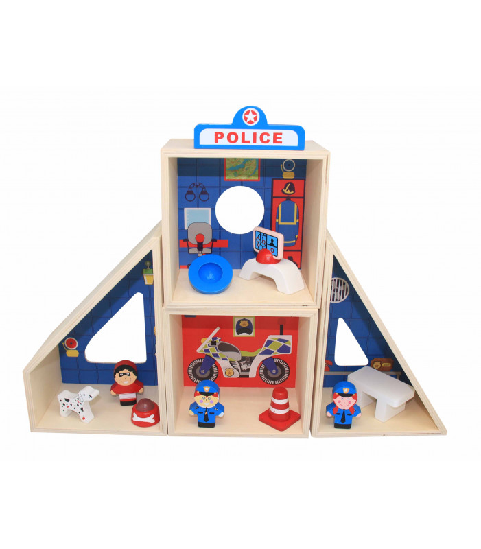Police Station Toy Play Set
