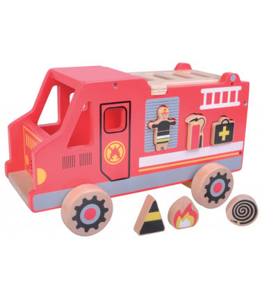 Kids Toy Shape Sorter - Fire Truck
