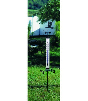 Garden Thermometer With Wind Vane