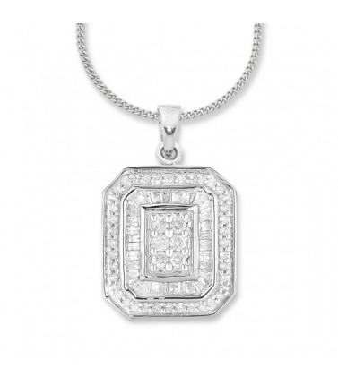Diamond 0.5ct Necklace -White Gold