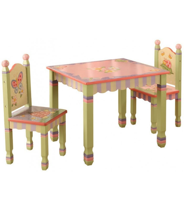 Kids Table and Chair Set - Magic Garden