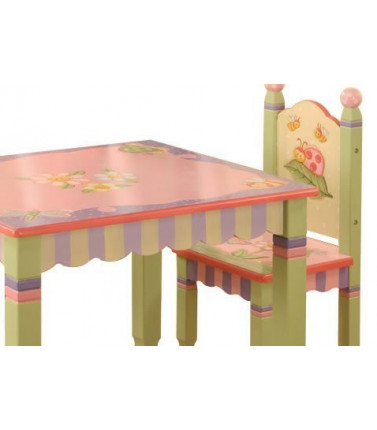 Kids Table and Chair Set - Magic Garden