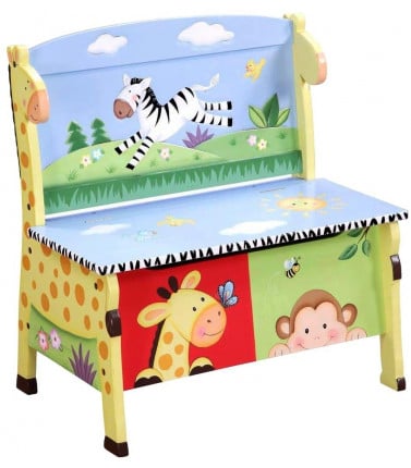 Kids Storage Bench - Sunny Safari
