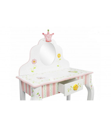 Childrens Vanity Table and Stool - Princess and Frog