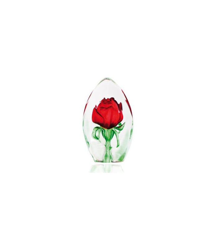 Crystal Sculpture -Red Rose