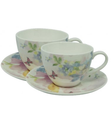 Tea cups and Saucers - Spring Fresco