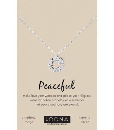 Inspirational Necklace -Love and Peace