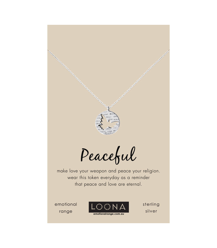 Inspirational Necklace -Love and Peace