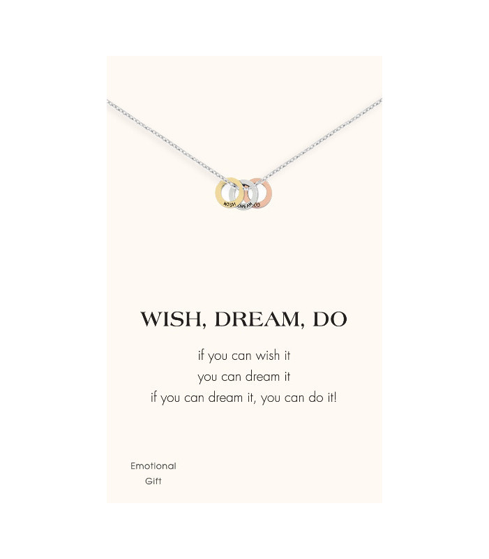 Inspirational Necklace - Wish, Dream Do
