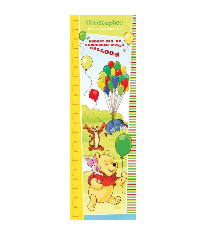 Winnie the Pooh Growth Chart - Personalised