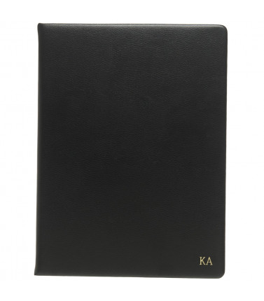 Leather A4 Notebook with Gold Emboss