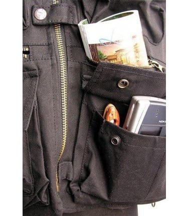 Mens Vest - Travellers Multi Pocket Black