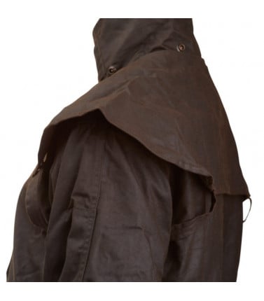 Didgeridoonas 3QS Mens Oilskin Coat- Crawford