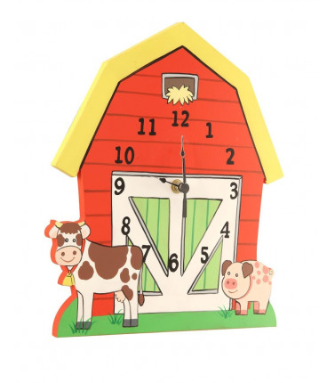 Happy Farm Kids Clock