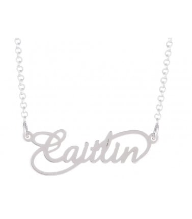 Personalised Necklace - Sterling Silver, Infinity