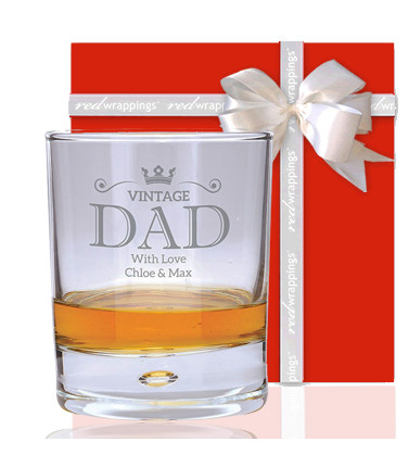Personalised Whisky Glass Gift for Dad
