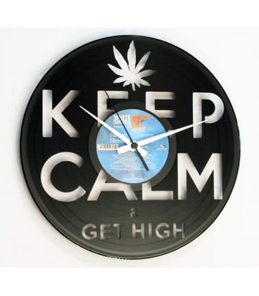Wall Clock- Keep Calm Get High 