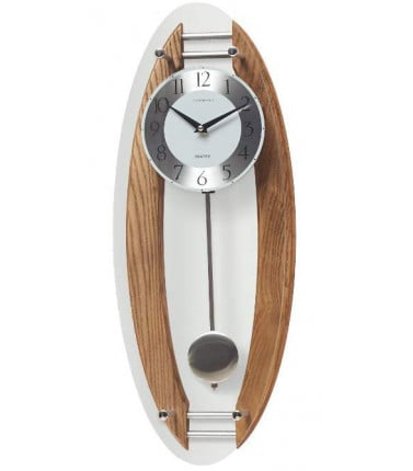 Pendulum Clock - Brushed Oak