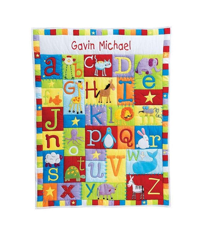 Christening Gift Personalised Baby Quilt