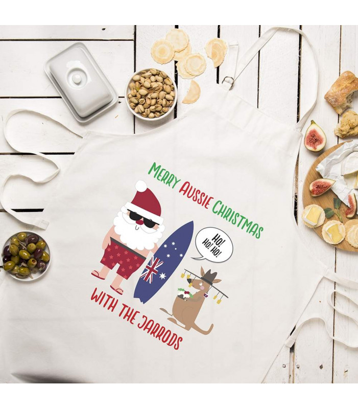 Ausssie Christmas Apron - Personalised