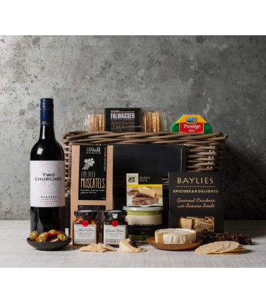 Thank You Gift - Cheese and Wine Basket