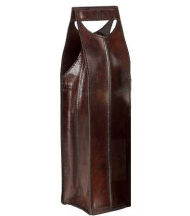 Riccadonna Ruby NV and Buffalo Leather Wine Carrier Gift