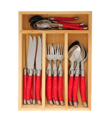 Cutlery Set 24 piece- Red