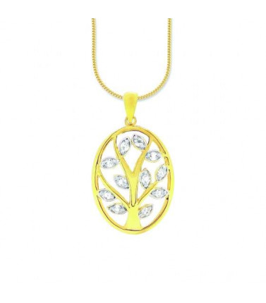 Diamond Necklace - Tree of Life 9ct Gold